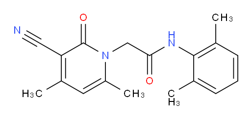 2-(3-cyano-4,6-dimethyl-2-oxopyridin-1(2H)-yl)-N-(2,6-dimethylphenyl)acetamide