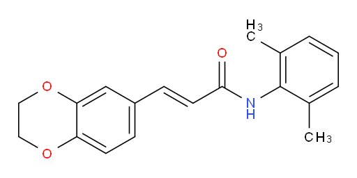 (E)-3-(2,3-dihydrobenzo[b][1,4]dioxin-6-yl)-N-(2,6-dimethylphenyl)acrylamide