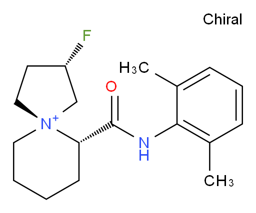 (2S,5S,6S)-6-((2,6-dimethylphenyl)carbamoyl)-2-fluoro-5-azaspiro[4.5]decan-5-ium