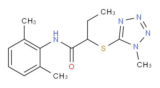 N-(2,6-dimethylphenyl)-2-((1-methyl-1H-tetrazol-5-yl)thio)butanamide