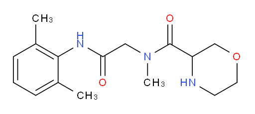 N-(2-((2,6-dimethylphenyl)amino)-2-oxoethyl)-N-methylmorpholine-3-carboxamide