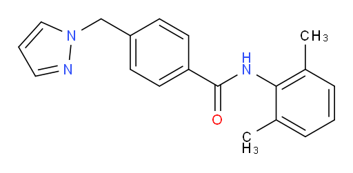 4-((1H-pyrazol-1-yl)methyl)-N-(2,6-dimethylphenyl)benzamide