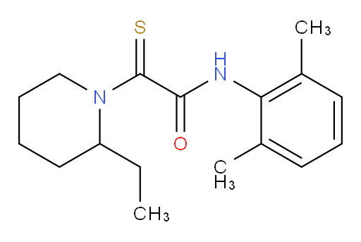 N-(2,6-dimethylphenyl)-2-(2-ethylpiperidin-1-yl)-2-thioxoacetamide