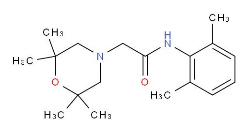N-(2,6-dimethylphenyl)-2-(2,2,6,6-tetramethylmorpholino)acetamide