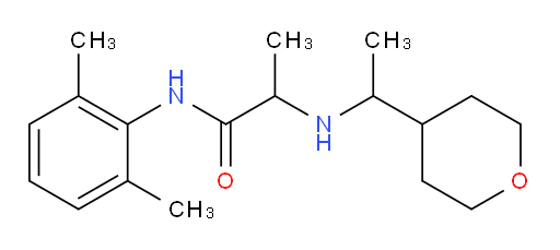 N-(2,6-dimethylphenyl)-2-((1-(tetrahydro-2H-pyran-4-yl)ethyl)amino)propanamide