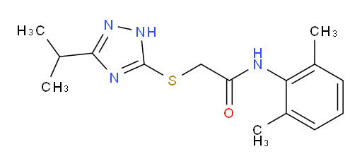 N-(2,6-dimethylphenyl)-2-((3-isopropyl-1H-1,2,4-triazol-5-yl)thio)acetamide