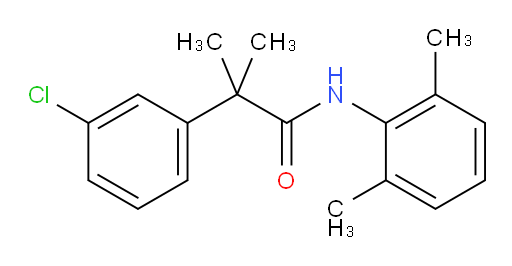 2-(3-chlorophenyl)-N-(2,6-dimethylphenyl)-2-methylpropanamide