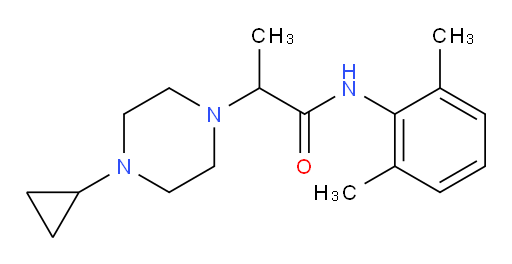 2-(4-cyclopropylpiperazin-1-yl)-N-(2,6-dimethylphenyl)propanamide