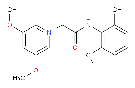 1-(2-((2,6-dimethylphenyl)amino)-2-oxoethyl)-3,5-dimethoxypyridin-1-ium