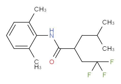 N-(2,6-dimethylphenyl)-4-methyl-2-(2,2,2-trifluoroethyl)pentanamide
