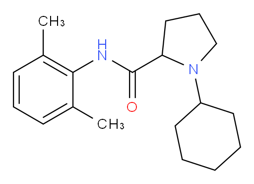 1-cyclohexyl-N-(2,6-dimethylphenyl)pyrrolidine-2-carboxamide