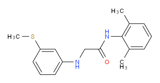 N-(2,6-dimethylphenyl)-2-((3-(methylthio)phenyl)amino)acetamide