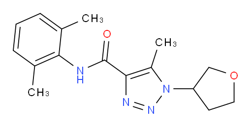 N-(2,6-dimethylphenyl)-5-methyl-1-(tetrahydrofuran-3-yl)-1H-1,2,3-triazole-4-carboxamide
