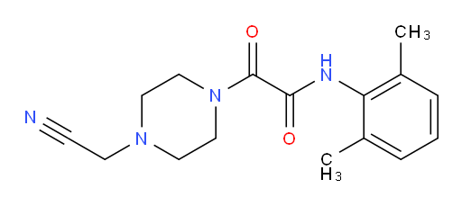 2-(4-(cyanomethyl)piperazin-1-yl)-N-(2,6-dimethylphenyl)-2-oxoacetamide