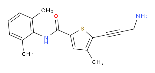 5-(3-aminoprop-1-yn-1-yl)-N-(2,6-dimethylphenyl)-4-methylthiophene-2-carboxamide