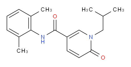 N-(2,6-dimethylphenyl)-1-isobutyl-6-oxo-1,6-dihydropyridine-3-carboxamide