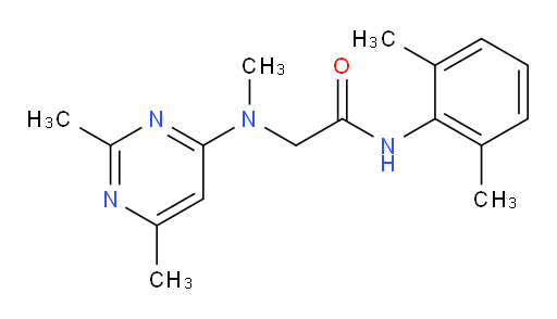N-(2,6-dimethylphenyl)-2-((2,6-dimethylpyrimidin-4-yl)(methyl)amino)acetamide