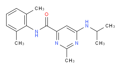 N-(2,6-dimethylphenyl)-6-(isopropylamino)-2-methylpyrimidine-4-carboxamide