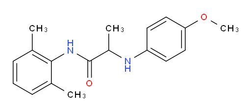 N-(2,6-dimethylphenyl)-2-((4-methoxyphenyl)amino)propanamide