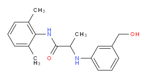 N-(2,6-dimethylphenyl)-2-((3-(hydroxymethyl)phenyl)amino)propanamide