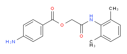 2-((2,6-dimethylphenyl)amino)-2-oxoethyl 4-aminobenzoate