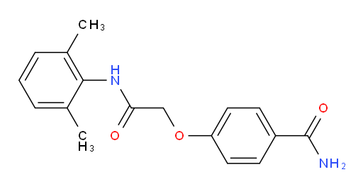 4-(2-((2,6-dimethylphenyl)amino)-2-oxoethoxy)benzamide