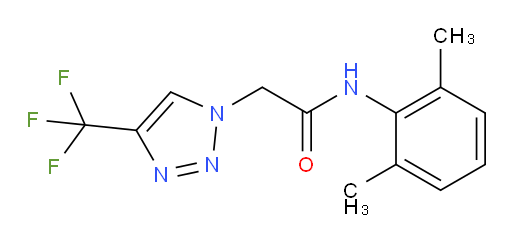 N-(2,6-dimethylphenyl)-2-(4-(trifluoromethyl)-1H-1,2,3-triazol-1-yl)acetamide
