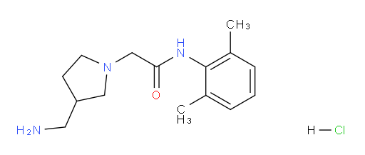 2-(3-(aminomethyl)pyrrolidin-1-yl)-N-(2,6-dimethylphenyl)acetamide hydrochloride
