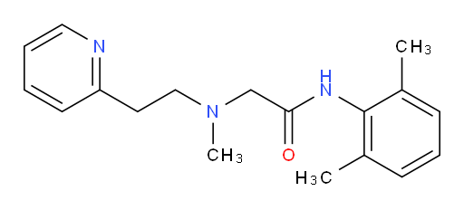 N-(2,6-dimethylphenyl)-2-(methyl(2-(pyridin-2-yl)ethyl)amino)acetamide