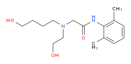 N-(2,6-dimethylphenyl)-2-((4-hydroxybutyl)(2-hydroxyethyl)amino)acetamide