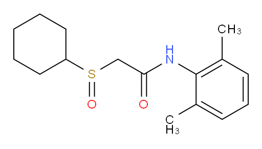 2-(cyclohexylsulfinyl)-N-(2,6-dimethylphenyl)acetamide