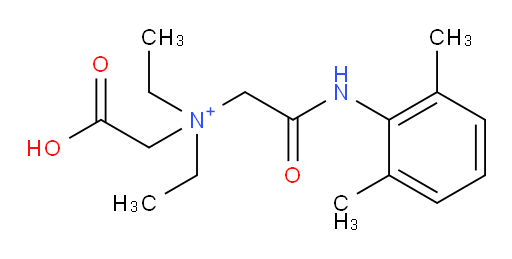 N-(carboxymethyl)-2-((2,6-dimethylphenyl)amino)-N,N-diethyl-2-oxoethanaminium