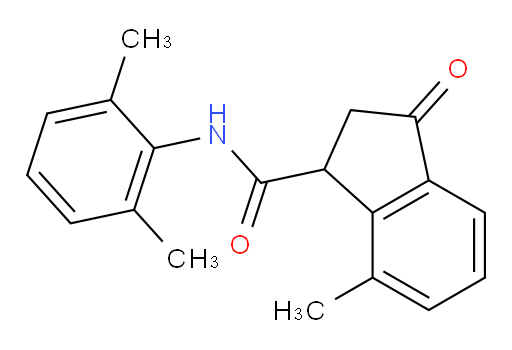 N-(2,6-dimethylphenyl)-7-methyl-3-oxo-2,3-dihydro-1H-indene-1-carboxamide