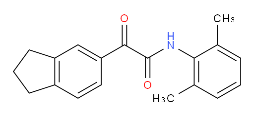 2-(2,3-dihydro-1H-inden-5-yl)-N-(2,6-dimethylphenyl)-2-oxoacetamide