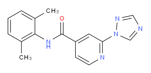 N-(2,6-dimethylphenyl)-2-(1H-1,2,4-triazol-1-yl)isonicotinamide