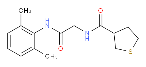 N-(2-((2,6-dimethylphenyl)amino)-2-oxoethyl)tetrahydrothiophene-3-carboxamide