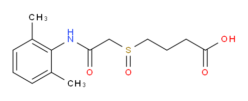 4-((2-((2,6-dimethylphenyl)amino)-2-oxoethyl)sulfinyl)butanoic acid
