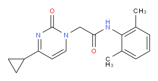 2-(4-cyclopropyl-2-oxopyrimidin-1(2H)-yl)-N-(2,6-dimethylphenyl)acetamide