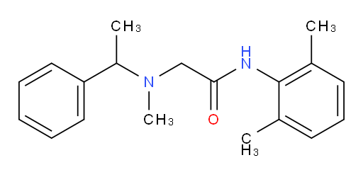 N-(2,6-dimethylphenyl)-2-(methyl(1-phenylethyl)amino)acetamide