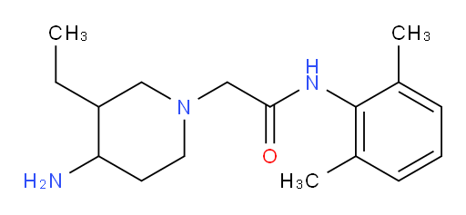 2-(4-amino-3-ethylpiperidin-1-yl)-N-(2,6-dimethylphenyl)acetamide