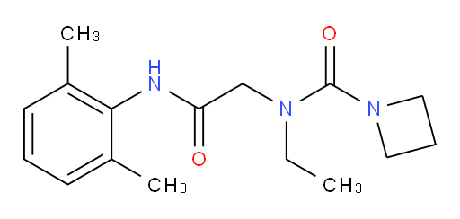 N-(2-((2,6-dimethylphenyl)amino)-2-oxoethyl)-N-ethylazetidine-1-carboxamide