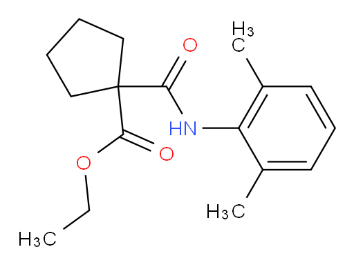 ethyl 1-((2,6-dimethylphenyl)carbamoyl)cyclopentanecarboxylate
