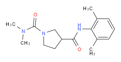 N3-(2,6-dimethylphenyl)-N1,N1-dimethylpyrrolidine-1,3-dicarboxamide