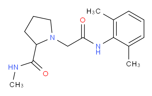 1-(2-((2,6-dimethylphenyl)amino)-2-oxoethyl)-N-methylpyrrolidine-2-carboxamide