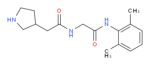 N-(2,6-dimethylphenyl)-2-(2-(pyrrolidin-3-yl)acetamido)acetamide