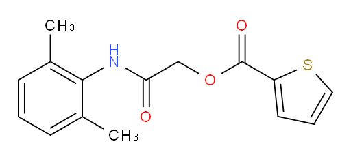 2-((2,6-dimethylphenyl)amino)-2-oxoethyl thiophene-2-carboxylate