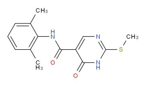 N-(2,6-dimethylphenyl)-2-(methylthio)-6-oxo-1,6-dihydropyrimidine-5-carboxamide