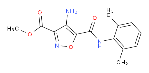 methyl 4-amino-5-((2,6-dimethylphenyl)carbamoyl)isoxazole-3-carboxylate