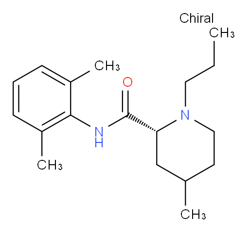 (2R)-N-(2,6-dimethylphenyl)-4-methyl-1-propylpiperidine-2-carboxamide