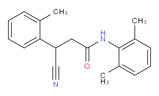 3-cyano-N-(2,6-dimethylphenyl)-3-(o-tolyl)propanamide